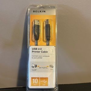 Belmont 10ft usb printer cable brand new